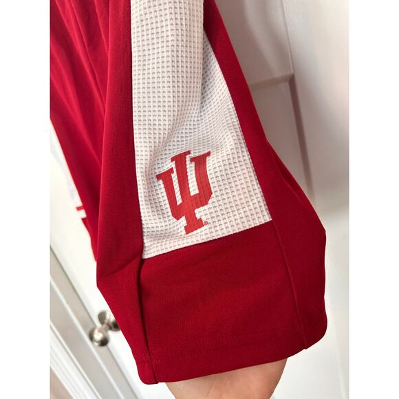 NWT Adidas Boys Indiana University‎ Basketball Shorts Red White SZ Large (14/16) - Picture 5 of 11